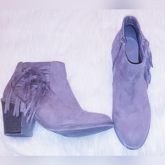 Faded Glory Women's Hula Fringe Booties - Picture 2 of 9